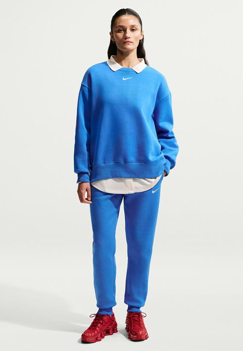 Nike - W Nsw Phnx Flc Mr Pant Std - Lt Photo Blue/Sail