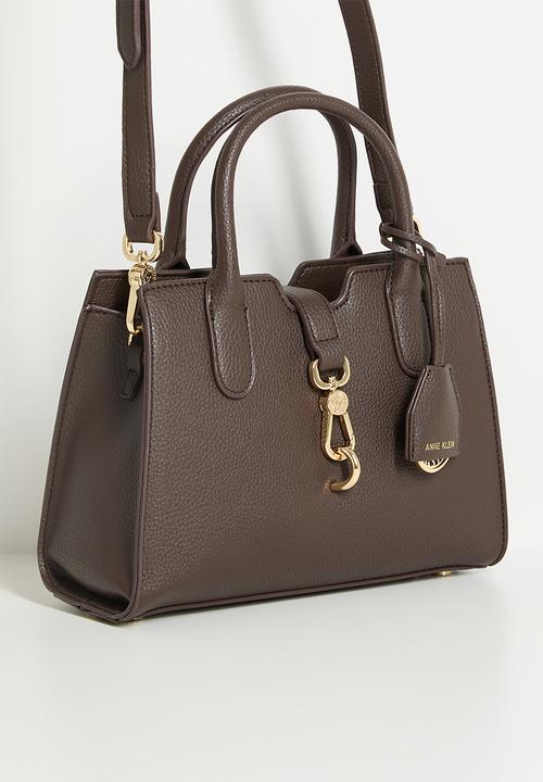 Anne Klein - Cambodia Small Satchel W/ Detachable Strap Bag - Espresso