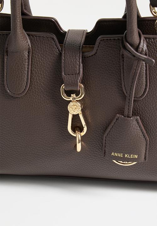 Anne Klein - Cambodia Small Satchel W/ Detachable Strap Bag - Espresso