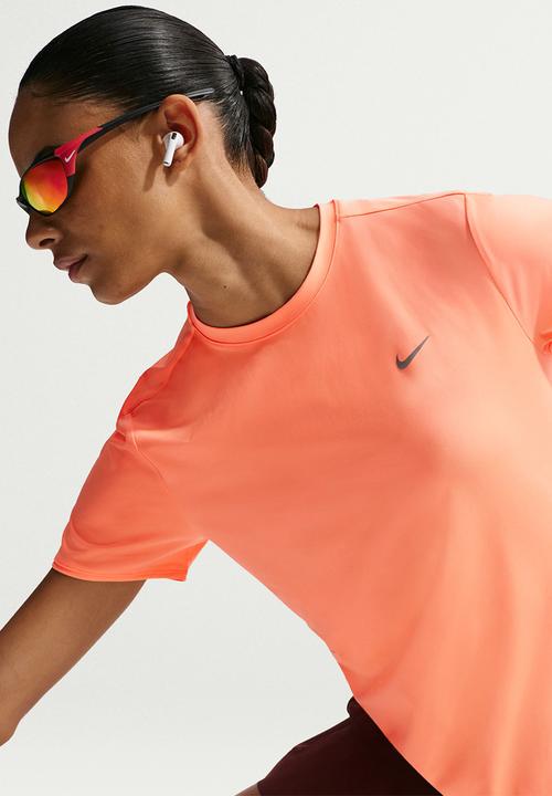 Nike - W Nk Swift Df Ss Top - Orange Pulse/Reflective Silv