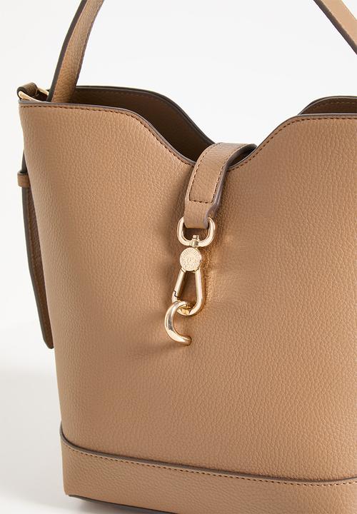 Anne Klein - Cambodia Bucket W/ Detachable Strap Bag-Mocha