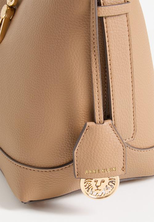 Anne Klein - Cambodia Bucket W/ Detachable Strap Bag-Mocha
