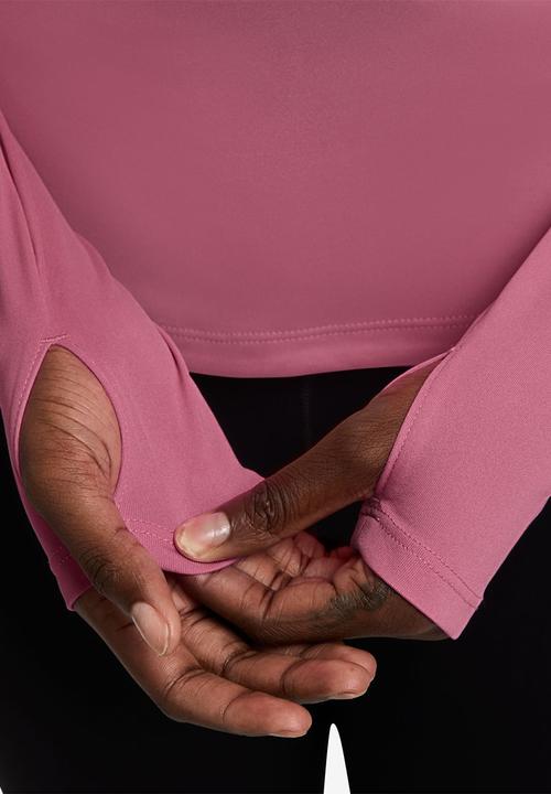 Nike - W Nk Tempo Swsh Hbr Df Hz Top - Peony/White