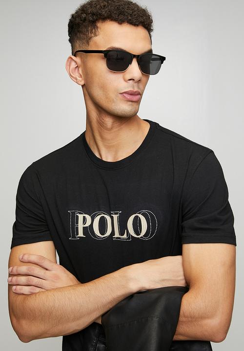 POLO - Nate Stitch Printed Logo Short sleeve Tee - Black
