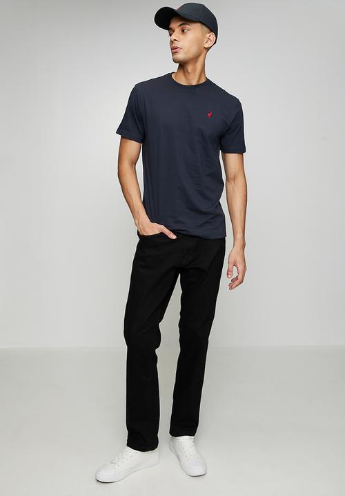 POLO - Jensen Rubber Badge Short Sleeve Tee - Navy