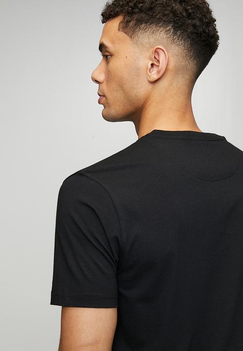 POLO - Jensen Rubber Badge Short sleeve Tee - Black