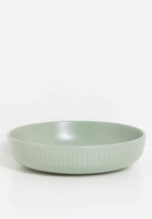 Excellent Houseware - Embossed pasta bowl - Green