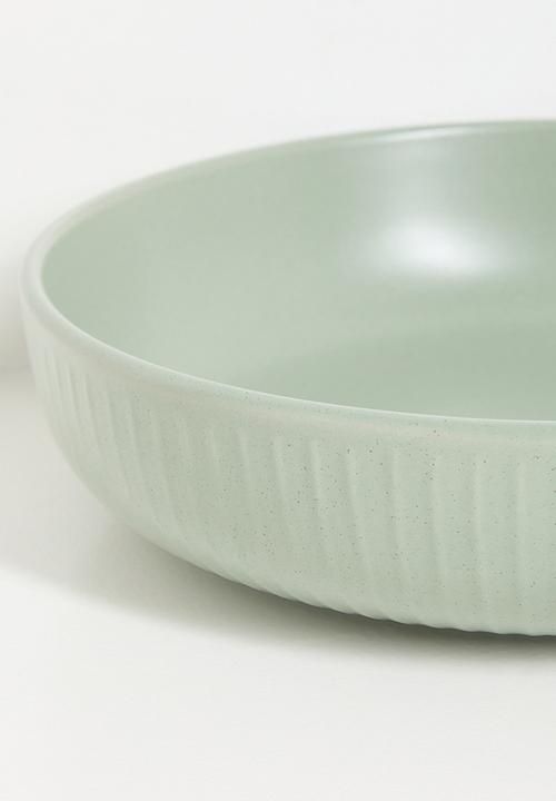 Excellent Houseware - Embossed pasta bowl - Green
