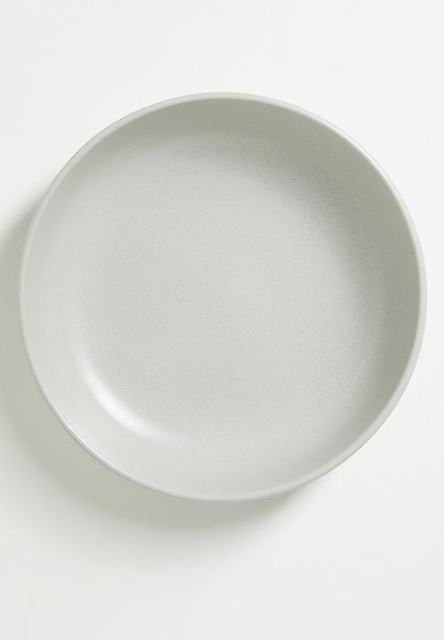 Excellent Houseware - Embossed pasta bowl - Grey