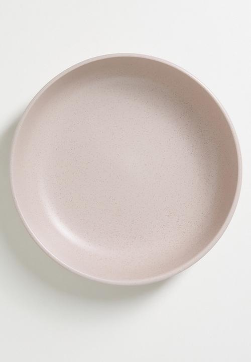 Excellent Houseware - Embossed pasta bowl - Pink