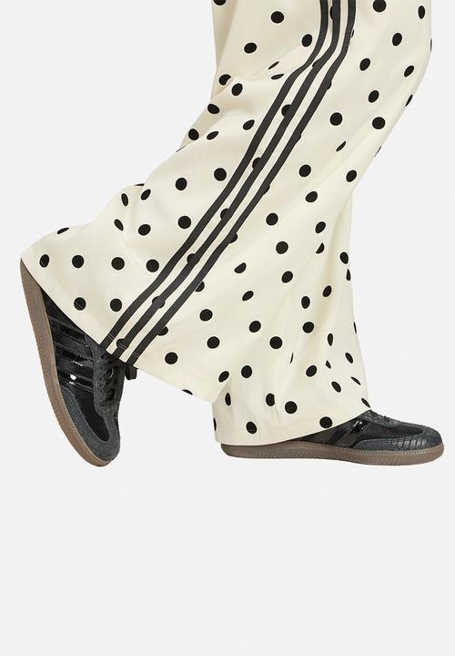 Satin Polka Dots Wide Leg Pant - Offwhite