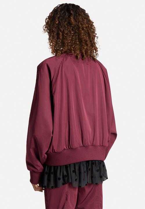 adidas Originals - Layered Bomber Jacket - Maroon