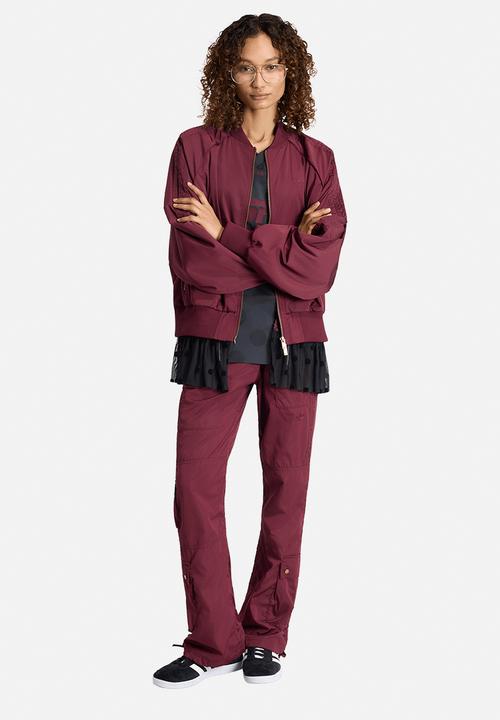 adidas Originals - Layered Bomber Jacket - Maroon