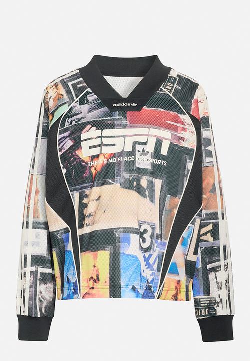 adidas Originals - Mesh Gfx Jersey Ls - Multi Color
