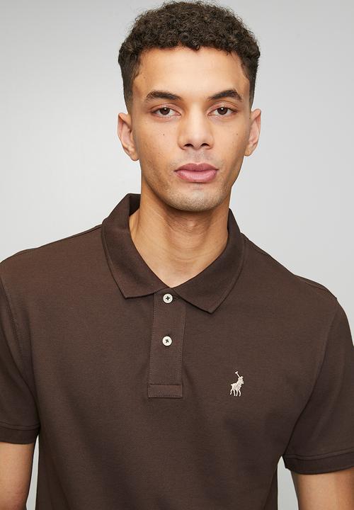 POLO - Carter Essential Pique Short sleeve Golfer - Chocolate