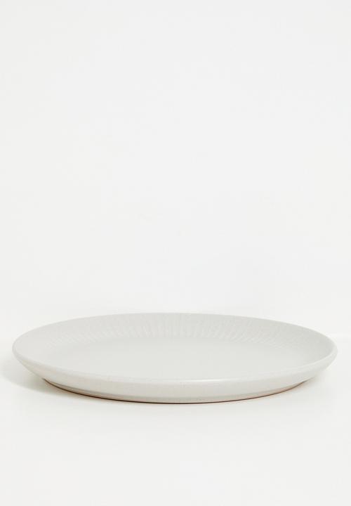 Excellent Houseware - Embossed dinner plate - Grey