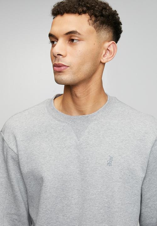 POLO - Aakil Essential Fleece Sweater - Grey Melange
