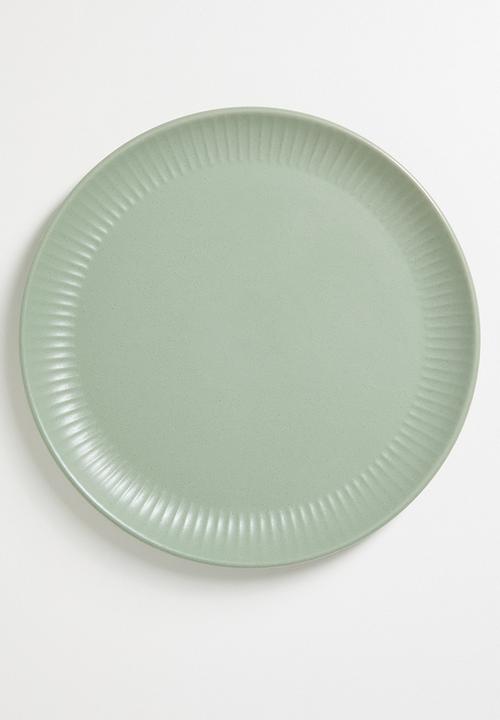 Excellent Houseware - Embossed dinner plate - Green