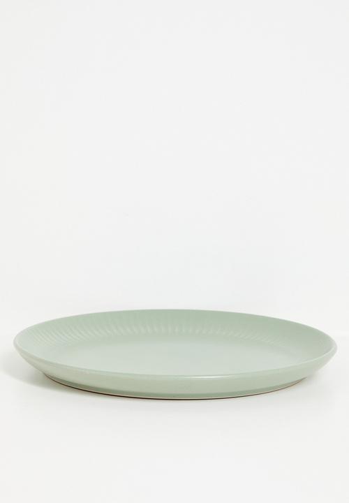 Excellent Houseware - Embossed dinner plate - Green