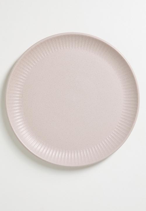 Excellent Houseware - Embossed dinner plate - Pink