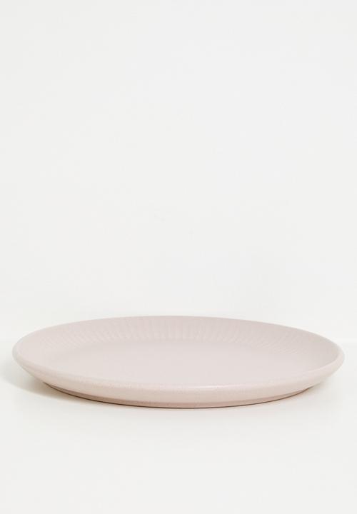 Excellent Houseware - Embossed dinner plate - Pink