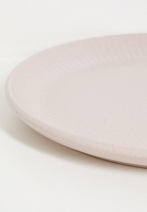 Excellent Houseware - Embossed dinner plate - Pink