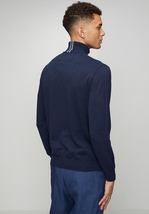 POLO - Bradley Roll Neck Long sleeve Knitwear  - Navy
