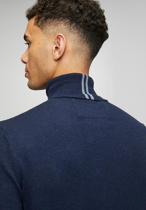 POLO - Bradley Roll Neck Long sleeve Knitwear  - Navy
