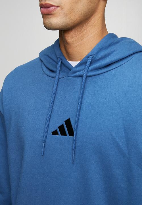 adidas Performance - FeelCozy FL Hoody - Dusky petrol Blue  / black