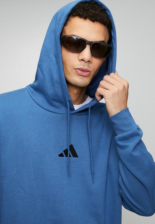 adidas Performance - FeelCozy FL Hoody - Dusky petrol Blue  / black