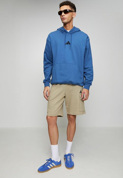 adidas Performance - FeelCozy FL Hoody - Dusky petrol Blue  / black