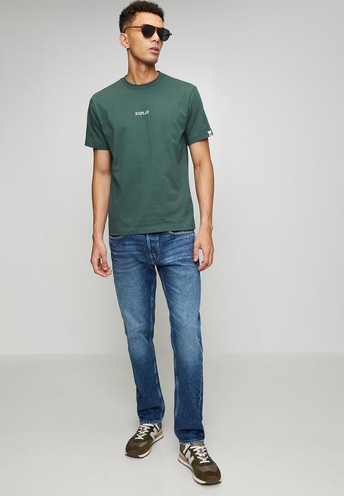 Replay - Basic Logo T-Shirt – Forest Green