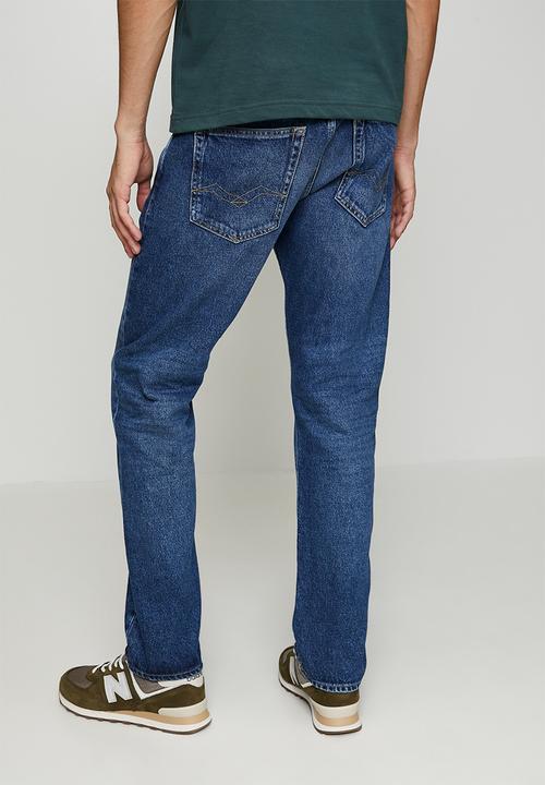 Replay - 12 Oz Cotton Denim Jean - Blue Indigo 
