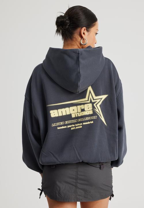Factorie - Chloe Hoodie - Washed Navy/Amore Star