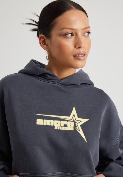Factorie - Chloe Hoodie - Washed Navy/Amore Star