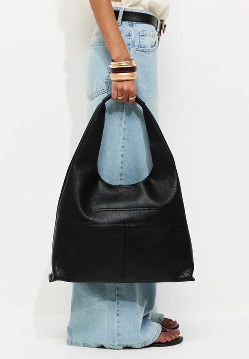 New Look - Suky Panel Hobo Bag - Black