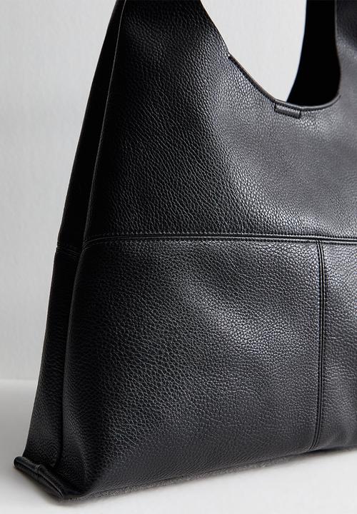 New Look - Suky Panel Hobo Bag - Black