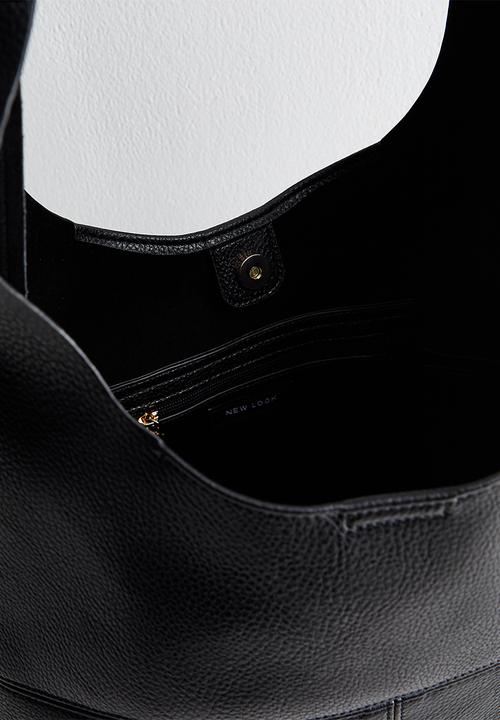 New Look - Suky Panel Hobo Bag - Black