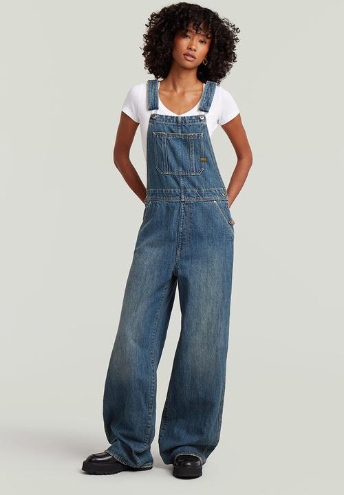 G-STAR - Straight Leg Dungaree Wmn - Antique Faded Greenschist