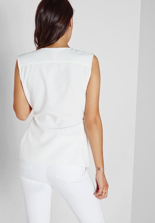 Missguided - Tie wrap blouse 