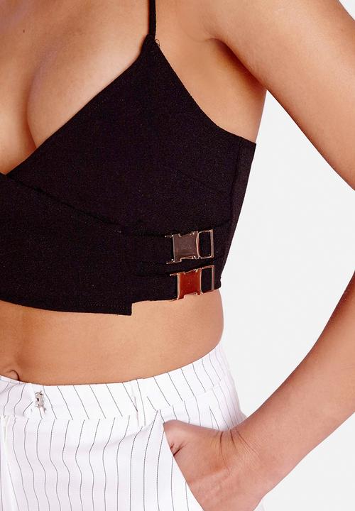 Missguided - Buckle Detail Crop Top