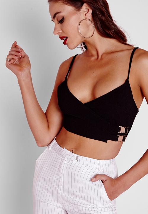 Missguided - Buckle Detail Crop Top