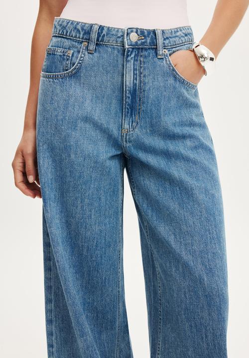 Cotton On - High rise wide jean - pisces blue