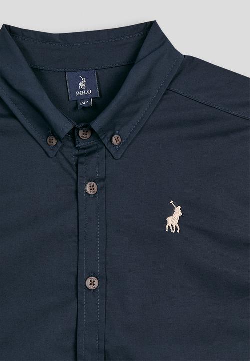POLO - Boys nicholas long sleeve shirt - navy