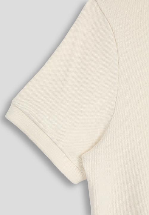 POLO - Boys sbusiso embroidered ss golfer - off white