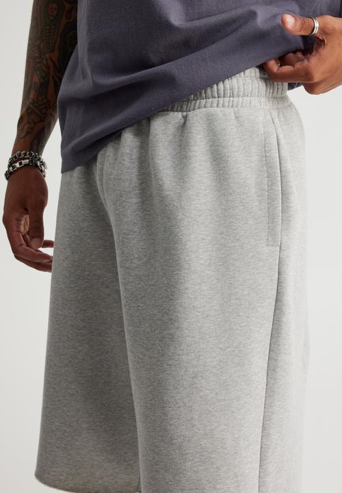 Factorie - Authentics Baggy Track Short - Grey Marle