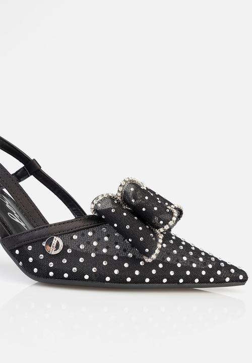 SISSY BOY - Ivy slingback bow heel - black