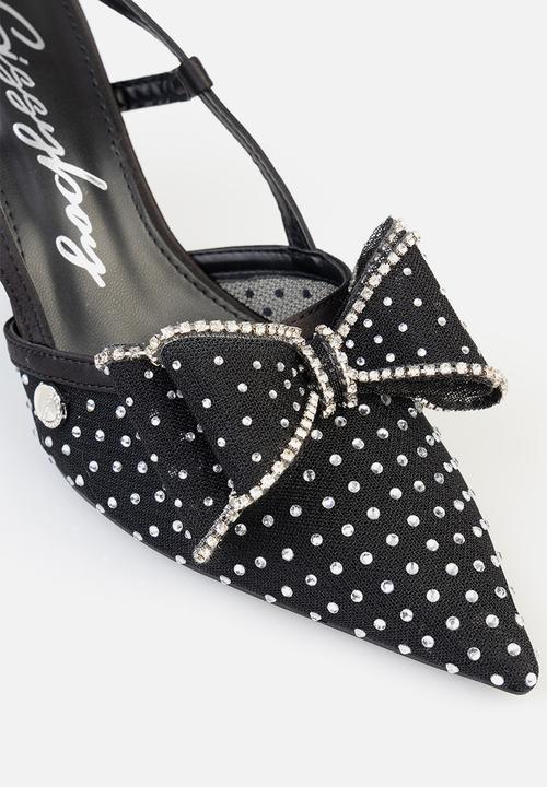 SISSY BOY - Ivy slingback bow heel - black