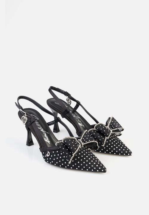 SISSY BOY - Ivy slingback bow heel - black