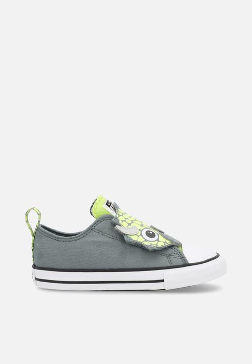 Converse - Chuck Taylor All Star One Strap Dinos Easy-On - Mineral Brew/Neon Mantis/White